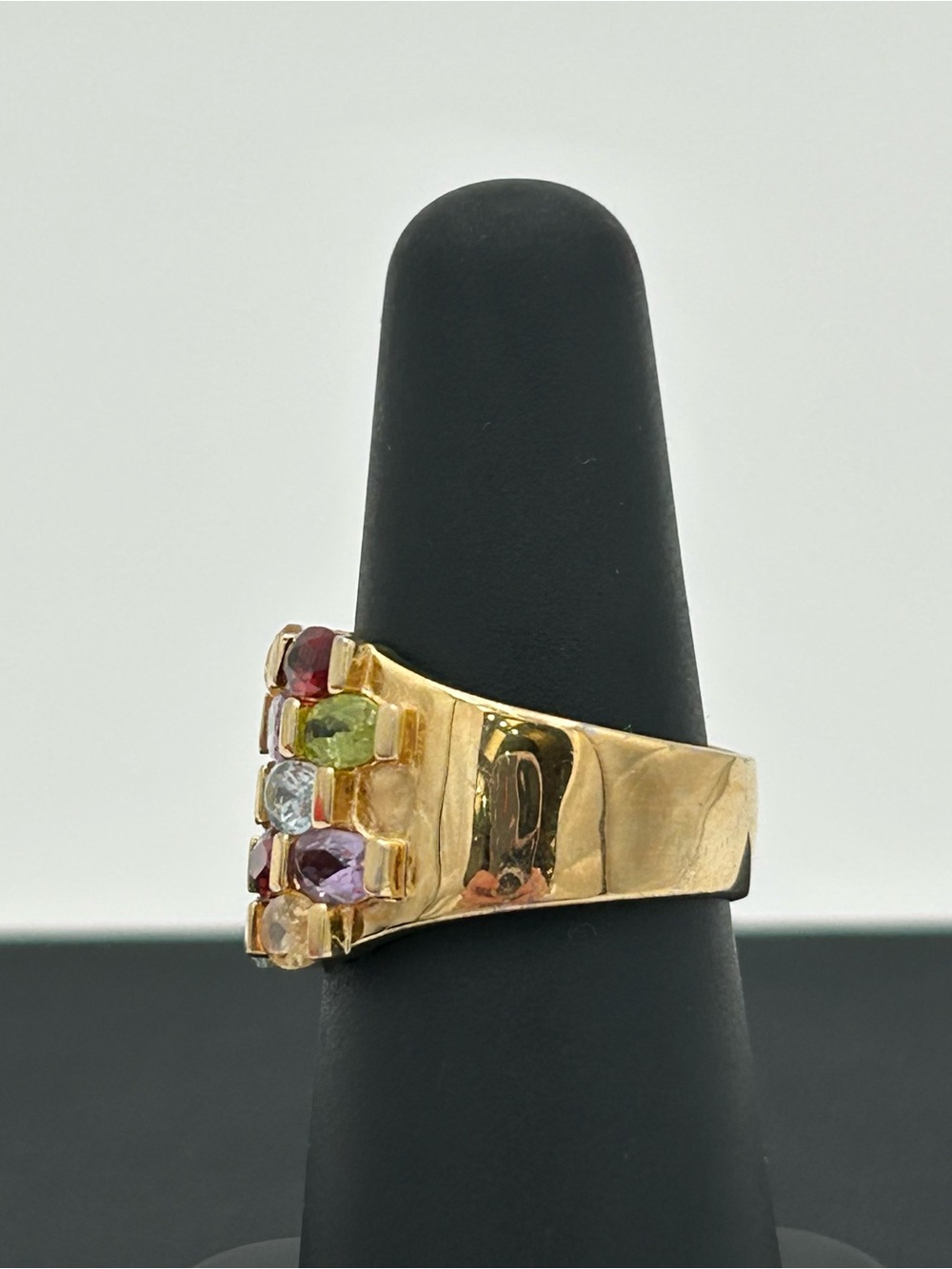 Ross-Simons Gold-Tone Sterling Silver Multicolor Gemstone Ring - Picture 4 of 11